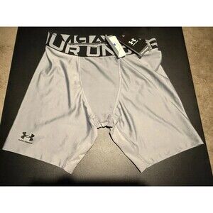Under Armour HeatGear Compression Shorts Gray Boys YXL Athletic Base Layer NWT